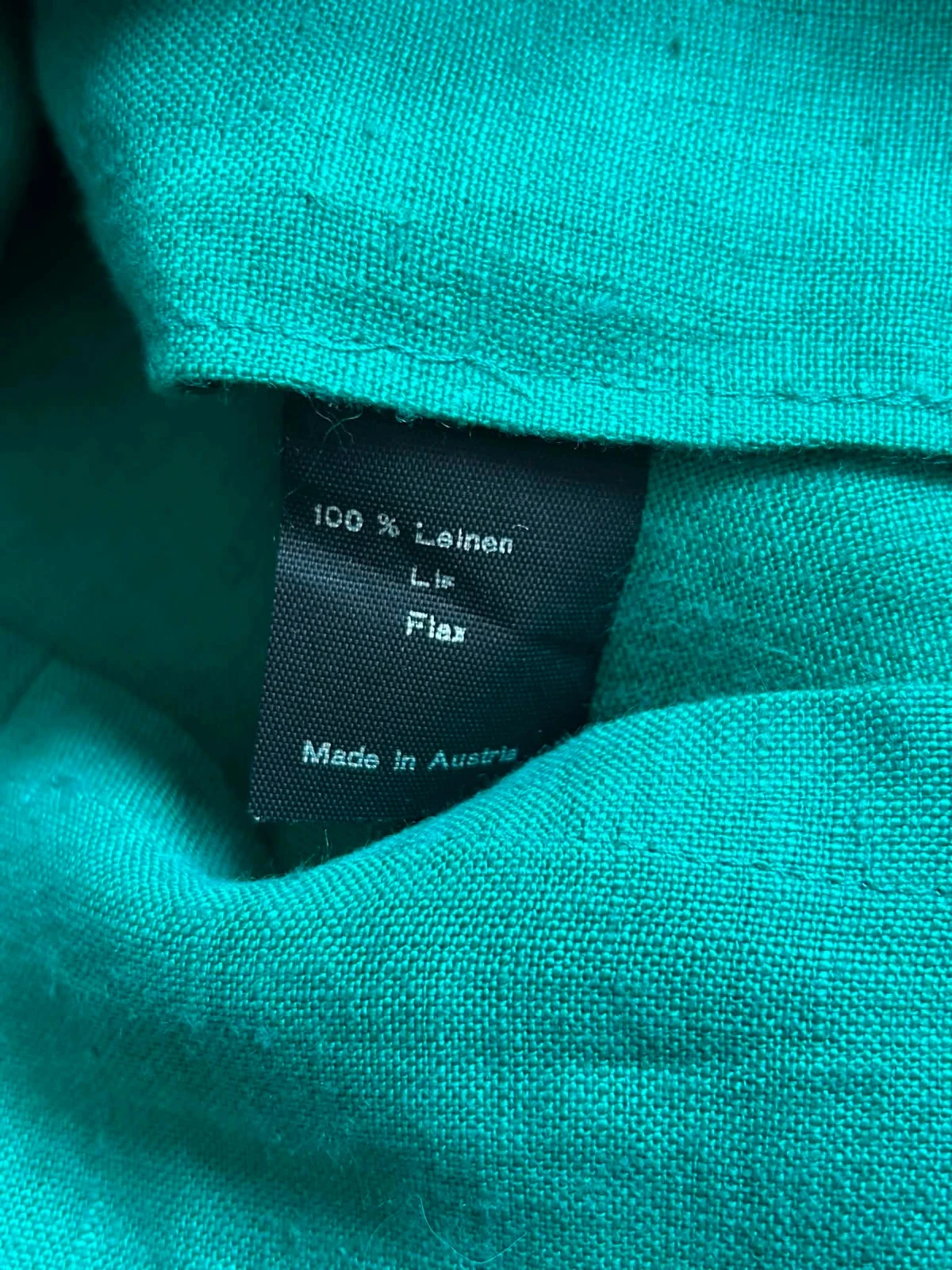 🦚Blazer 100% linnen emeraldgroen vintage 80s90s cottagecore Oostenrijkse smaragd linnen retro jas 36/38🌿 – photo 14